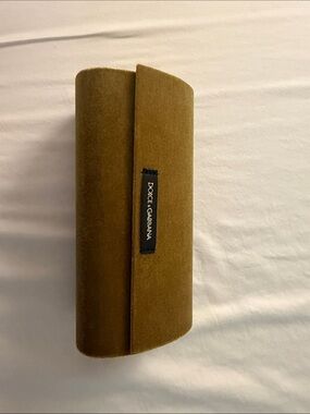 Dolce & Gabbana Velvet Eyewear Case in Olive